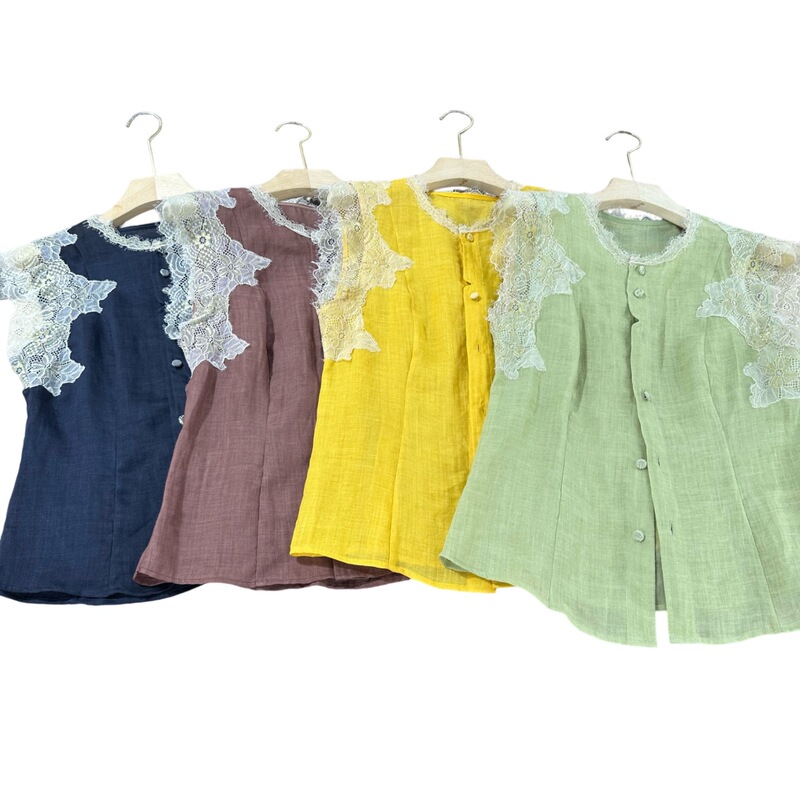 Nanyou Niche European-Style 26 Summer Design Lace-Trimmed Waist-Cinching Slimming Ramie Tank Top Stylish Shirt for Women Nanyou Niche European-Style 26 Summer Design Lace-Trimmed Waist-Cinching Slimming Ramie Tank Top Stylish Shirt for Women
