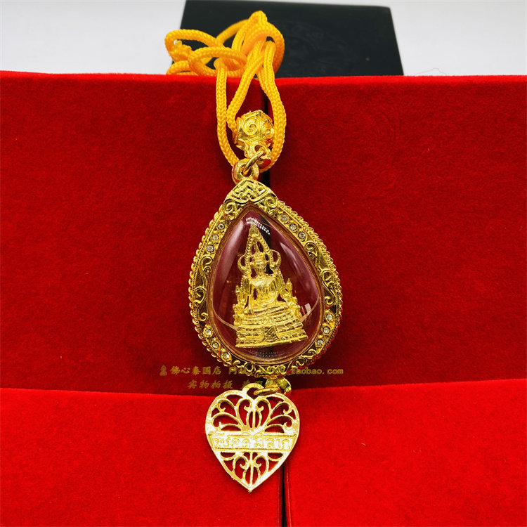 Thai Buddhas Success Buddhist Car Pendant Necklace Ornament Genuine Pendant