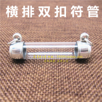 Thailand horizontal row double buckle tube tower solid shell Buddha shell stainless steel transparent tube sign shell