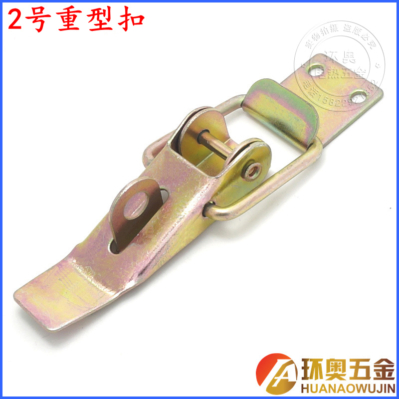 Bag buckle Hanging box buckle Lock Toolbox buckle Medinke buckle No 2 heavy buckle Straight hook Color zinc plated