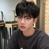 Swen's Semi -Frame Glasses Box Literator Retro с готовым портом продукта ветер Yu Wenle плоский световой зеркал мужской металл