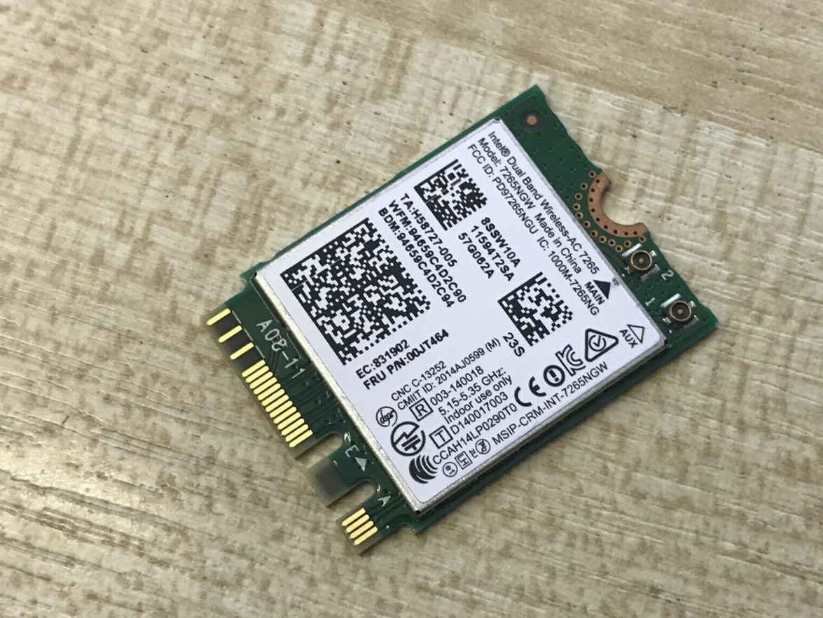 Lenovo T450 T450S T550 W550S X250 wireless network card 7265AC 00JT464