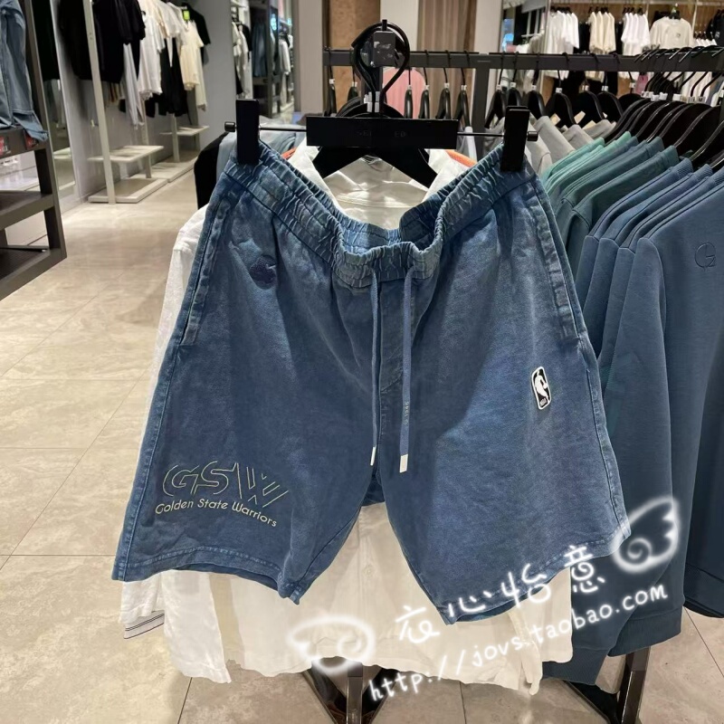 Jack Jones Fashion Collaboration Warriors Team Embroidered Loose Men's Shorts 22429F019