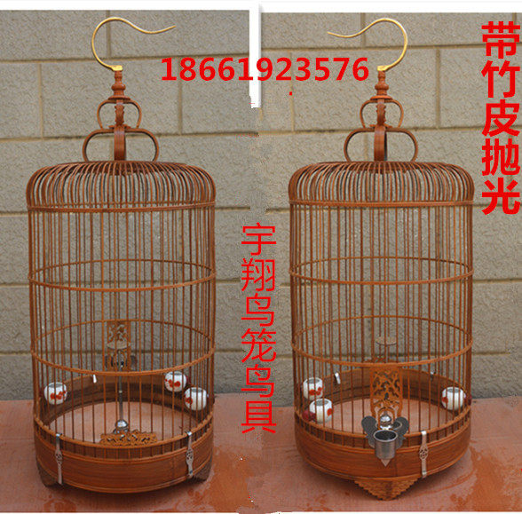 Lark cage, purple bamboo bird cage, polished lark cage, skylark lark cage, carved door leg bird cage, lark cage