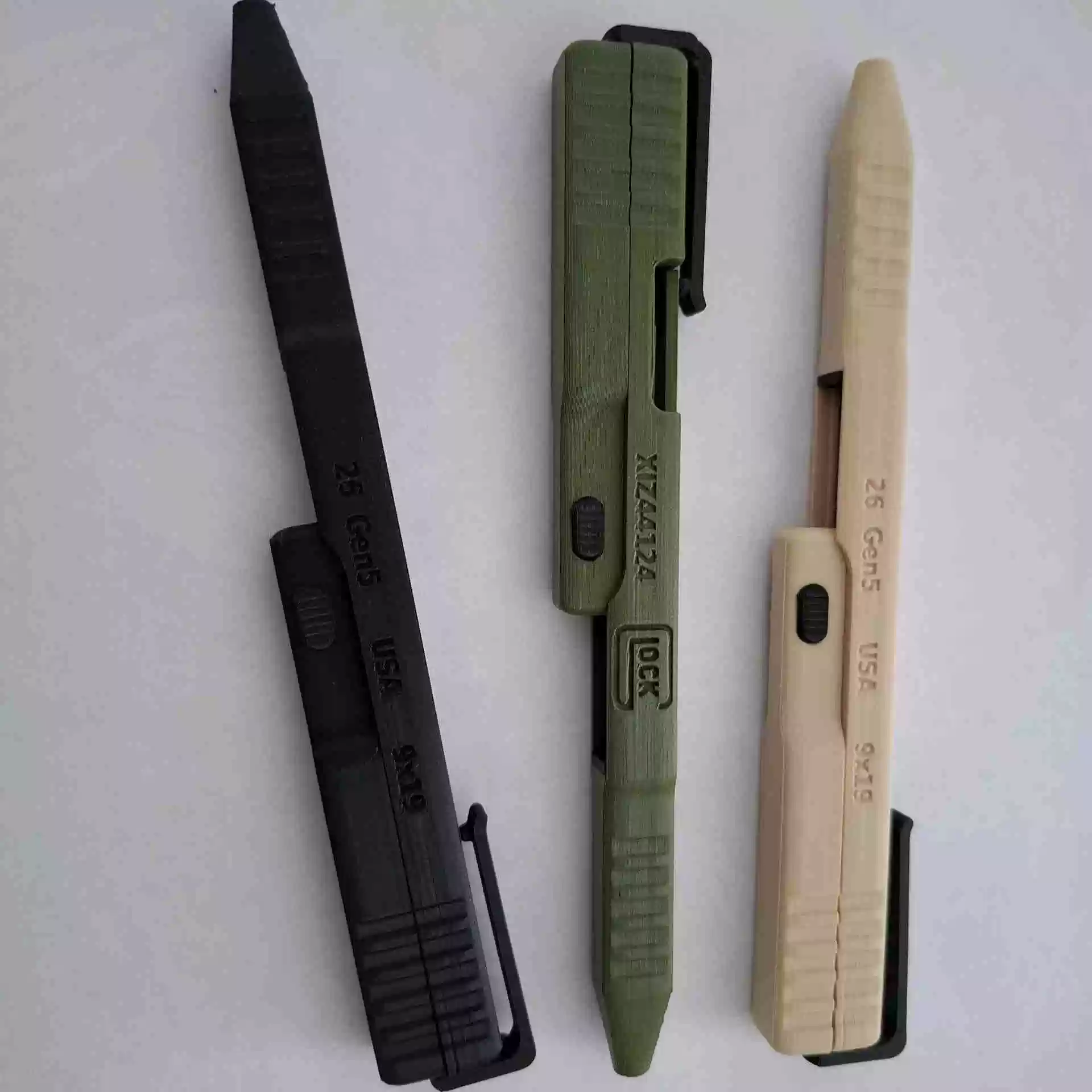 Glock, пенал, шариковая ручка, роллербол ручка, пуля, коробка хранения