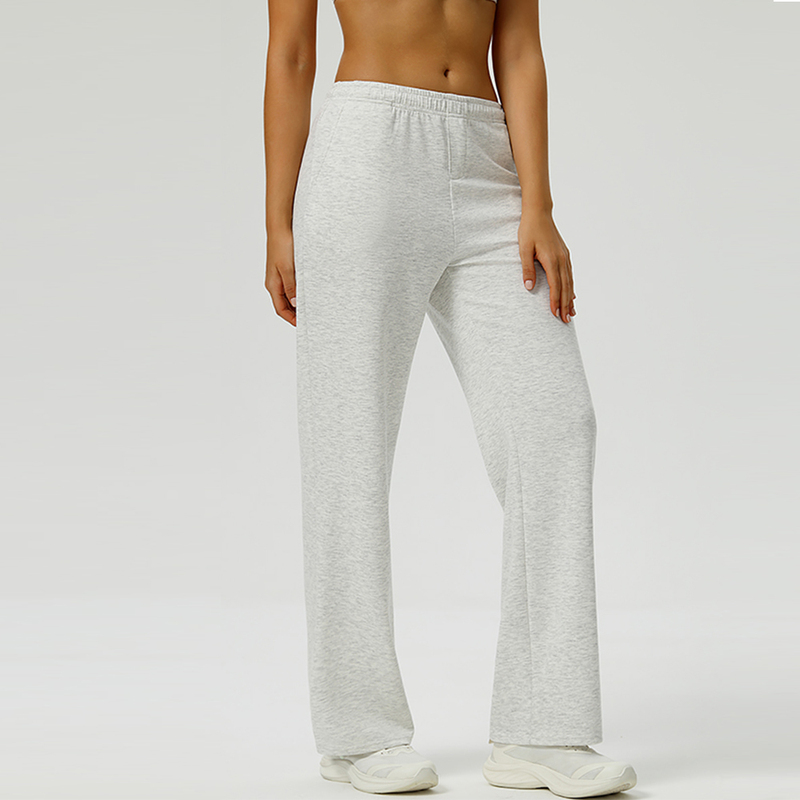 Thin Loose Wide-Leg Sports Pants for Women, High-Waisted, Drapey, Leg-Flattering, Suitable for Jogging, Fitness, Yoga, Casual Long Pants, Sweatpants