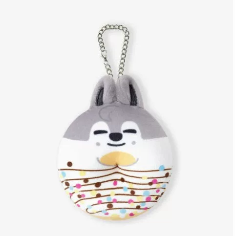 Мультяшный милый цифровой пончик, брелок, плюшевая кукла, подвеска