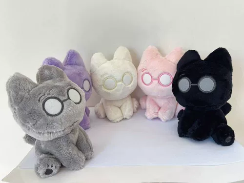 Семнадцать Quanyuanyou Cement Cat Plush Doll Kkamaeorkk Purple Kitten