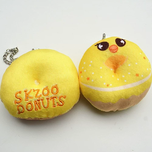 Мультяшный милый цифровой пончик, брелок, плюшевая кукла, подвеска