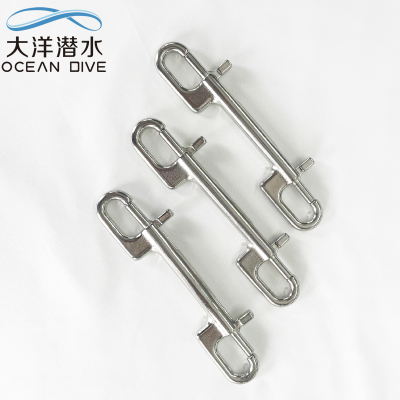 OCEAN DIVING 316 STAINLESS STEEL DIVING DOUBLE HEAD HOOK BUCKLE SUITABLE FOR COLD WATER TECHNOLOGY DIVING MULTI-SIZE