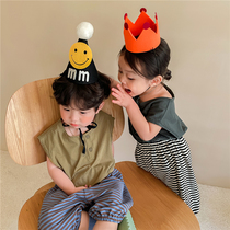 Muchenjia 2021 boys summer new cotton short-sleeved T-shirt female baby Mori foreign style sleeveless shirt top thin