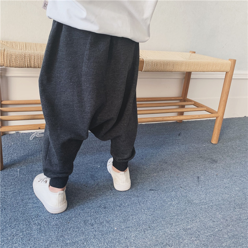 Boy 2022 new spring loaded broadlegged pants woman fat baby loose elastic casual pants in the kiddie polo kharen pants