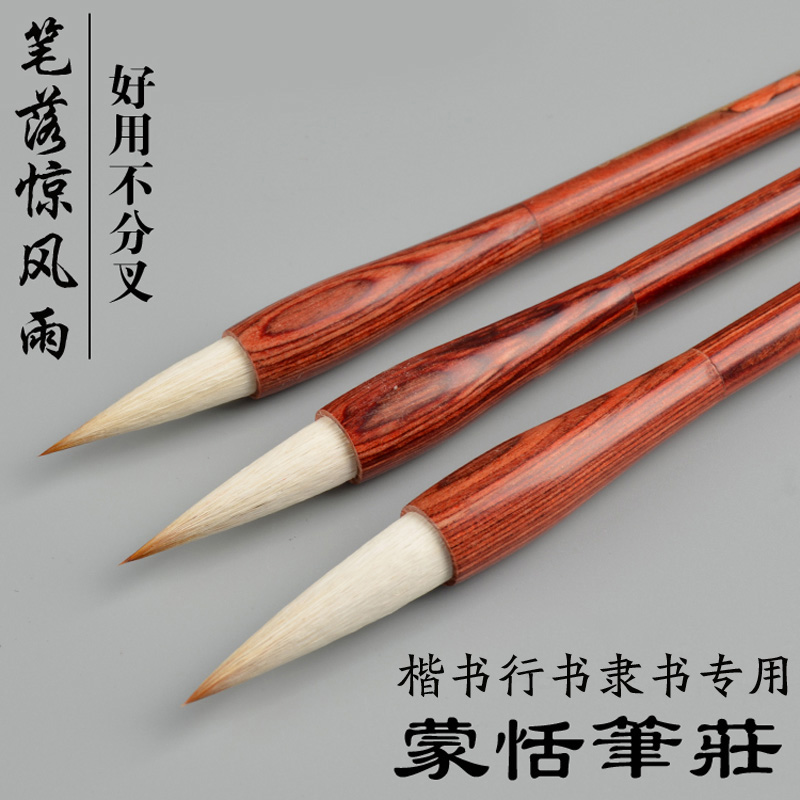 Zhang's Mengtian Pen Zhuang Wolf Sheep and Brush Set Ou Kai Calligraphy with Freehand Chinese Painting Beginner