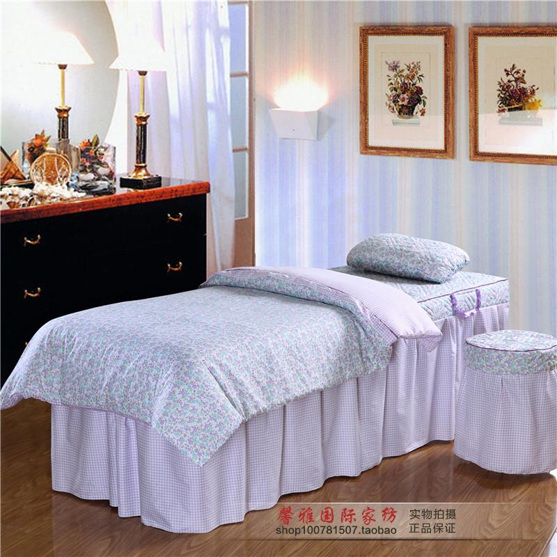 Vẻ đẹp trải giường bốn mảnh đầu tròn đầu vuông giường bìa sanding body massage trải giường kit