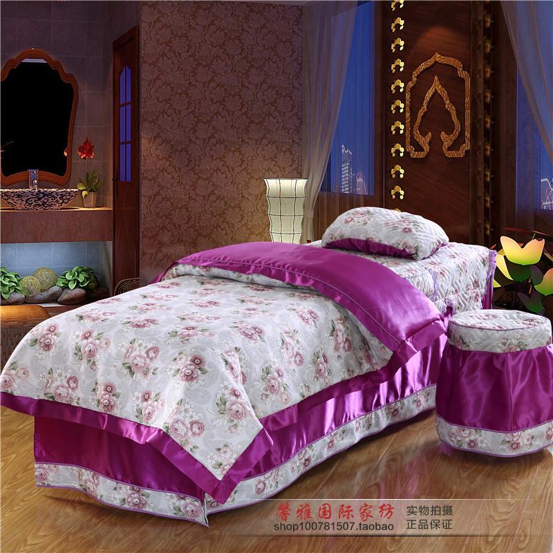 Vẻ đẹp trải giường bốn bộ của bông rửa sạch bông cotton chà nhám vẻ đẹp salon massage cơ thể trải giường