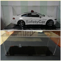 Entry-level transparent acrylic plastic box 1:18 model display box must be used to tear the film 31x13x12cm black background