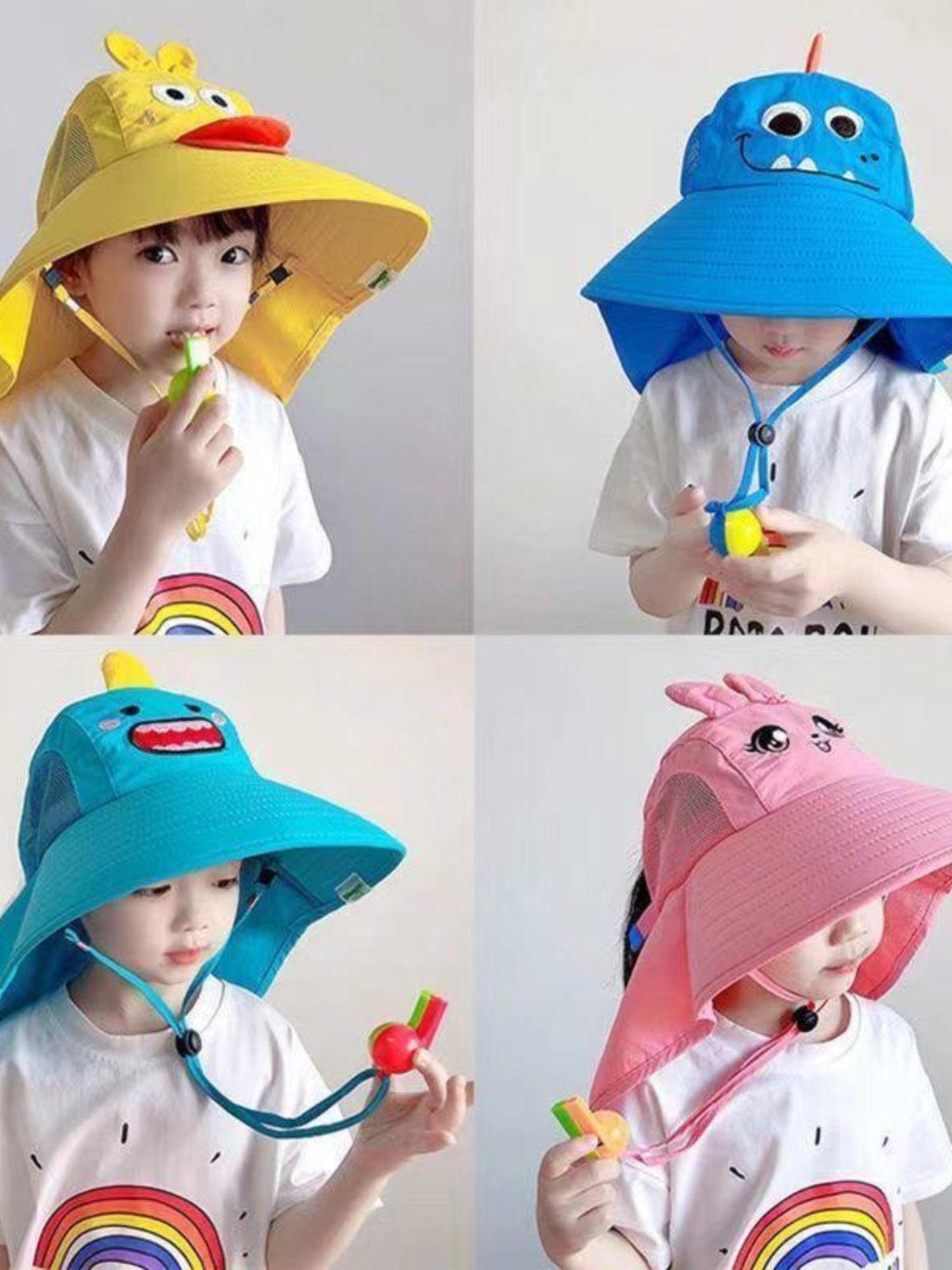 Children’s sun protection hat, summer antiUV sun hat, boy girl, baby — free download