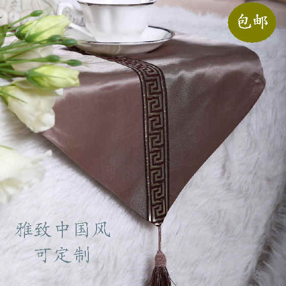 (special price) Chinese Wind Table Flag Delicate Tea Table Flag Cabinet Banner Guest House Hotel Bed Banner Bed Tailscarf