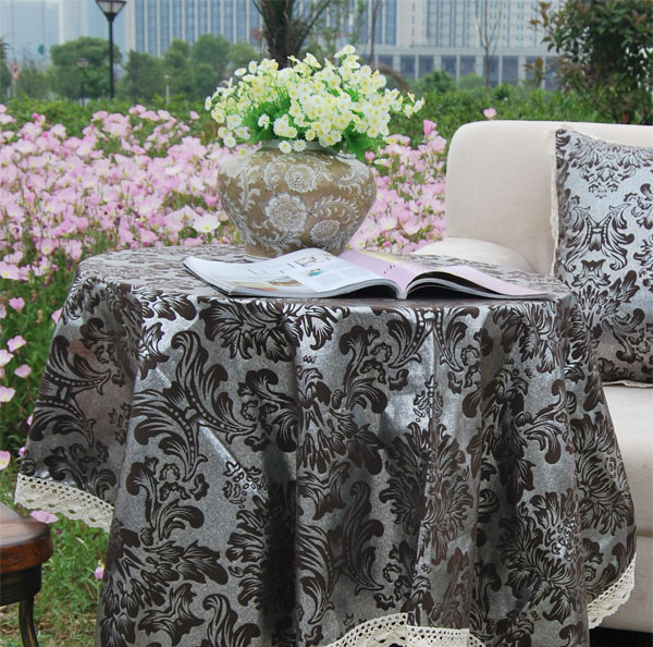 European - style hot cotton tablecloth tablecloth tea cloth cafe black white can be customized dimensions