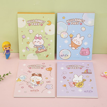 B6 cartoon rabbit rabbit draft ins cute children blank book graffiti painting book creative student calculation paper