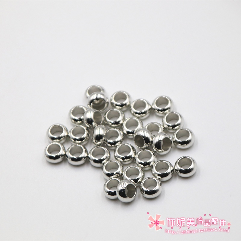 Black plastic beads handmade, 6mm, DIY