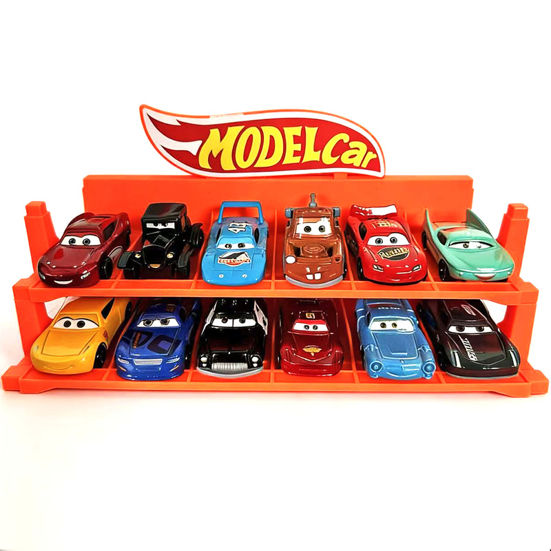 Cars 3 Lightning Mcqueen 15-Piece Cartoon Alloy Car Parking Lot Set Toy Racing Car Children's Gift