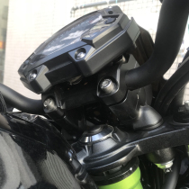 Suitable for Kawasaki Kawasaki Z650 2017-New handlebar plus height code Handlebar adapter code Aluminum alloy black