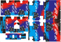 Cloud map decals Bellari TRK502 original aluminum alloy film side box reflective set stickers stickers