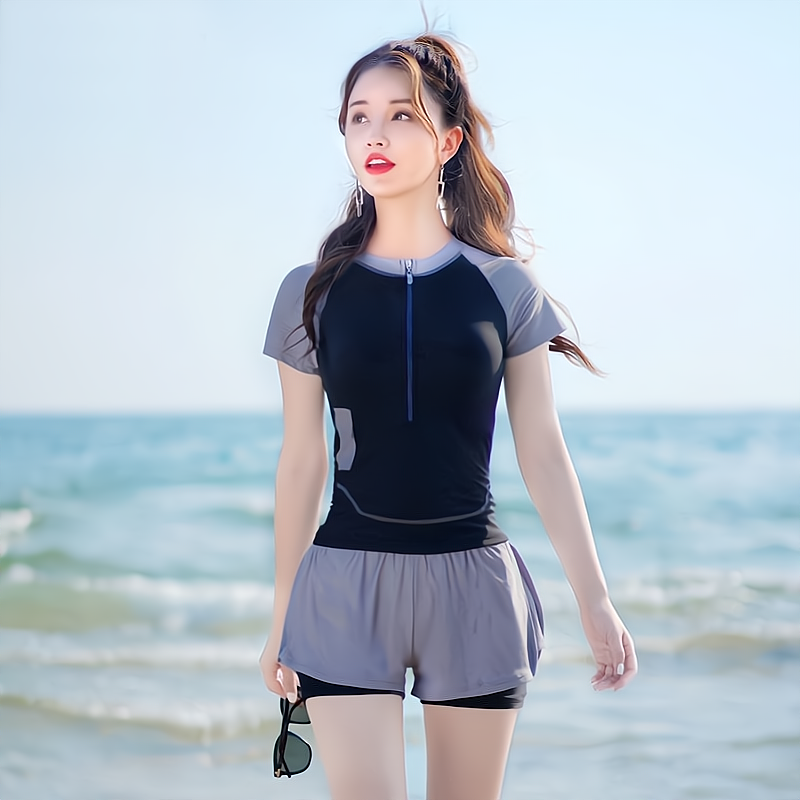 Swimming suit women's summer 2022 new Korean split conservative cover belly slim sexy sports surfing hot spring swimsuit