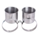 Vẹt thép không gỉ thức ăn cốc nước cốc đứng thức ăn cốc chim cung cấp thiết bị 1 bộ 2 cốc đặt trung chuyển - Chim & Chăm sóc chim Supplies 	cám cho chim sâu đầu đỏ