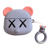 [AirPods1/2 Общее защитное покрытие] синий насильственный медведь