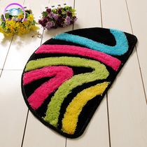 Hengyas carpet acrylic floor mat cartoon doormat bathroom non-slip mat bedroom semi-round doormat foyer fashion simple