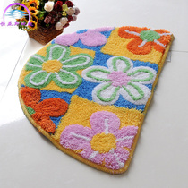 Hengyas carpet door mat floor mat bathroom non-slip mat semi-circular fashion toilet front acrylic floor mat