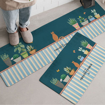 Floor mat door mat door mat entrance kitchen carpet waterproof oil-proof door machine wash bathroom bathroom non-slip mat