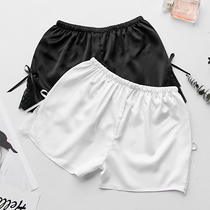 2 pairs of sleeping pants female summer shorts silk home shorts loose home thin ice screw bottle safety pants