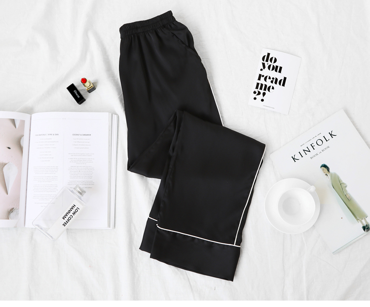 Quần pyjama quần lỏng quần nhà mùa xuân và mùa hè kích thước lớn điều hòa quần lụa phần túi mỏng có thể đi ra ngoài quần quần nam