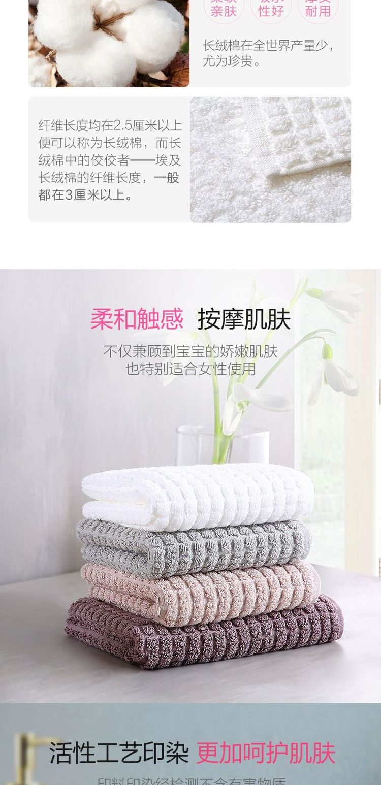 Đa dạng nhà Ai Cập dài bông cotton chủ yếu khăn bông nam và nữ cặp vợ chồng bông rửa mặt khăn mềm thấm nước hộ gia đình - Khăn tắm / áo choàng tắm khăn tắm sợi tre cho bé