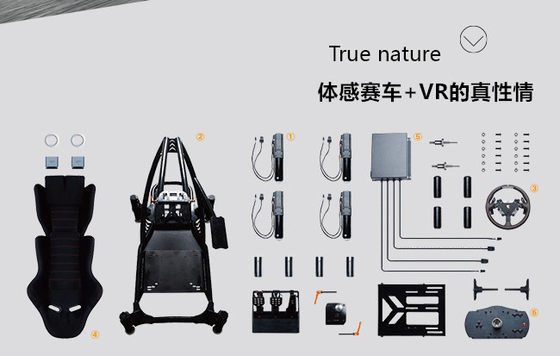 German Hang Artificial Three-Screen Vr Dynamic Racing Driving Simulator Six-Six-Degree Virtual Reality Game Equipment