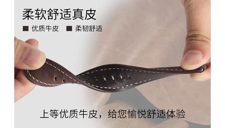72H出貨 佳明 Vivoactive 4 手錶帶 錶帶 真牛皮皮錶帶 智能手錶帶 22mm 替換腕帶 頭層牛皮 商務型手錶帶
