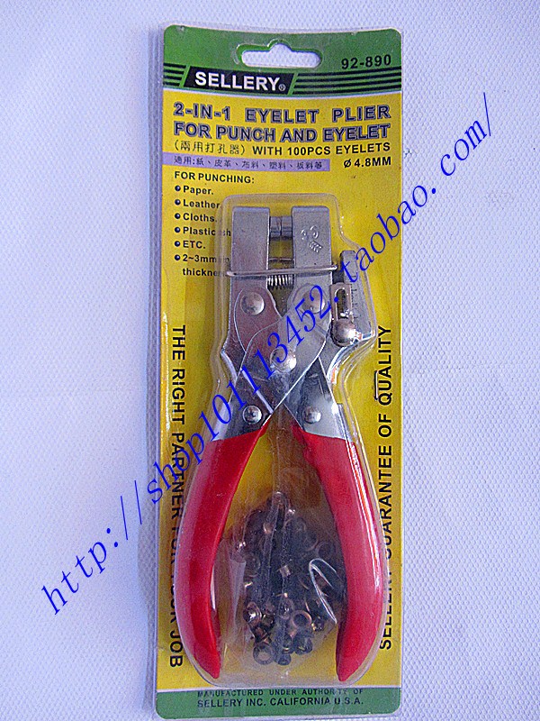 Taiwan Slarly SELLERY belt puncher punching machine punching pliers diy hand-made eye pliers 92-890