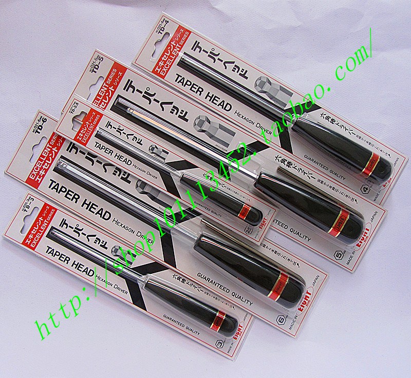 Hexagon wrench single ball head screwdriver type hex key Japan EIGHT6MM