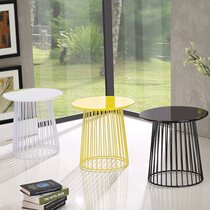 ins Nordic modern simple shop balcony hotel room room wrought iron Corner Coffee Table 50 small table