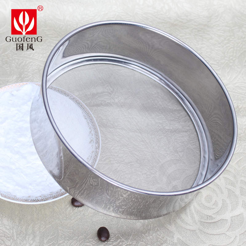 National Wind 304 Stainless Steel Flour Griddle Home Handheld Filter Screen 60 Mesh Sesame Sugar Powder Sieve Baking Tool
