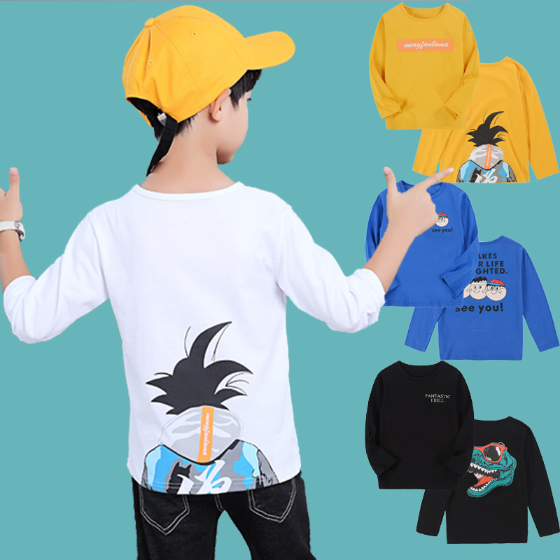 Boy long sleeve T-shirt 2022 Spring loaded with new 8 CUHK Tong blouses 6 children beating undershirt 9 boys Spring and autumn T-shirt 12