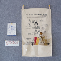 FaithTime Whispray Full Set Hanging Cloth Background Cloth Storage Hanging Bag Storage Bag Wall Hanging Original