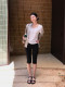 Hoo miyao ກາງເກງກະຊັບສັດສ່ວນສີດຳຂະໜາດໃຫຍ່ ໂສ້ງຂາສັ້ນກະທັດຮັດ ໂສ້ງຂາສັ້ນກາງເກງ carpi yoga pants