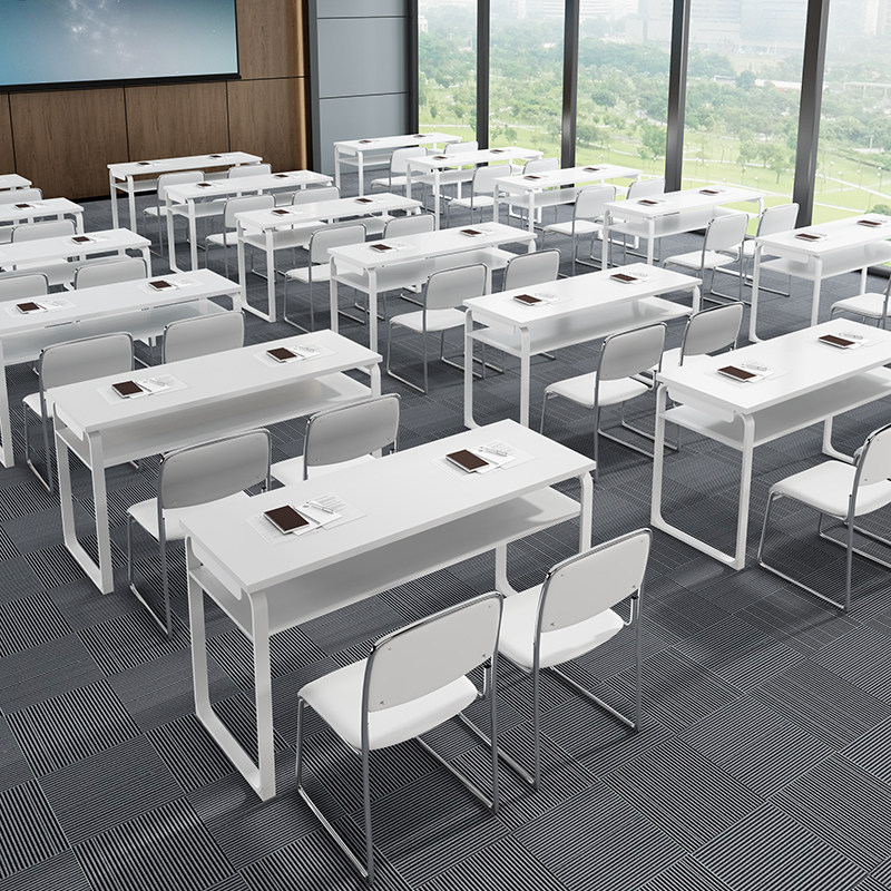 Tutorial Coaching Class Training Table And Chairs Combined Simple Strip Meeting Table Double Deck Mei Chia Table Primary And Middle School Students Class Table And Chairs