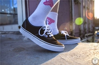 Master Vans Authentic đen trắng đỏ tất cả giày vải nam màu đen đôi giày nữ mẫu đôi VN0EE3BLK giày vải cao cấp