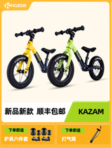 kazam childrens foot-free balance scooter magnesium alloy integrated frame competitive ultra-light 2-6 years old men and women 12 inches