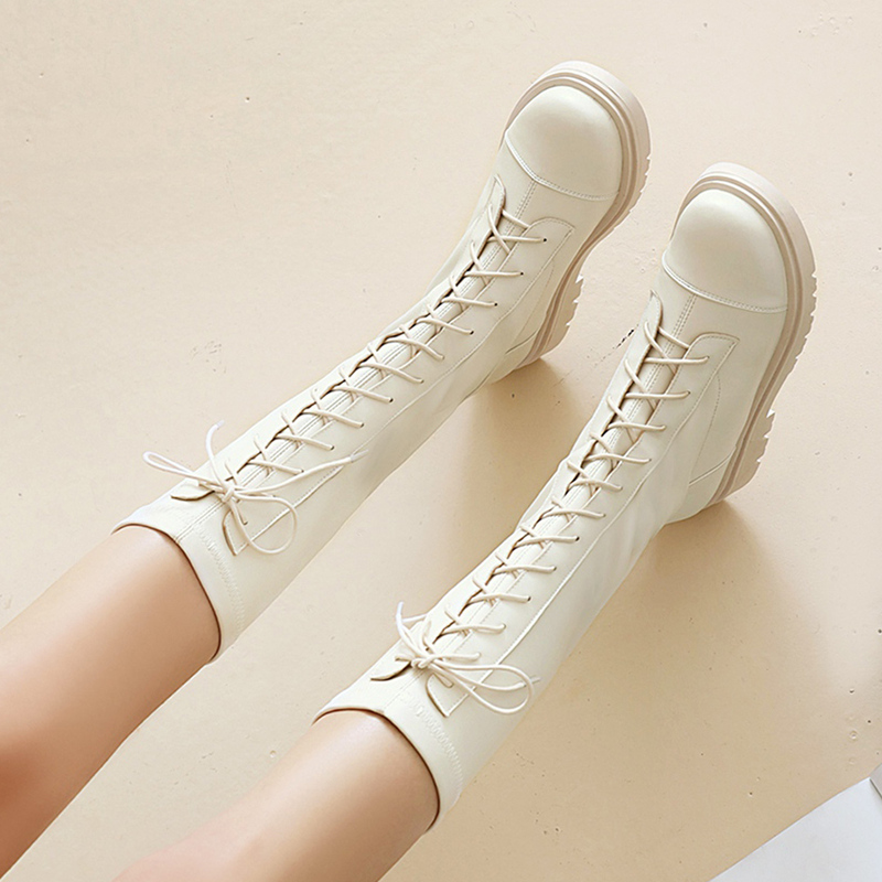Girls' Boots 2026 New Autumn and Winter Long Boots Children's High Boots Princess Shoes White Martin Boots